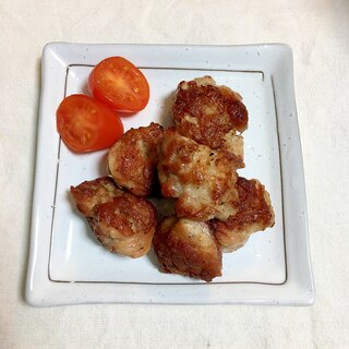 お弁当に♪粗挽き塩コショウとにんにく豚こま唐揚げ♡